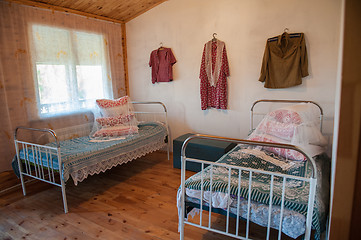 Image showing Old Slavic interior,
