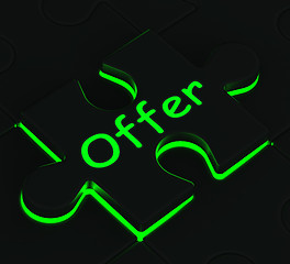 Image showing Offer Puzzle Showing Discount Price