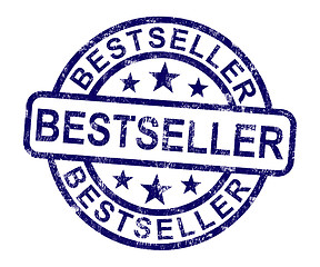 Image showing Bestseller Stamp Shows Top Rated Or Leader