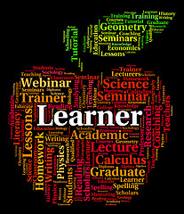 Image showing Learner Word Shows Study Studying And Education