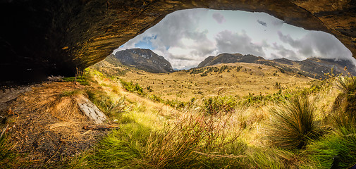 Image showing View from cave