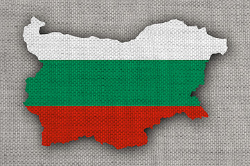 Image showing Textured map of Bulgaria in nice colors