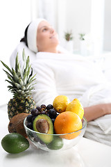 Image showing Fruit acids, beauty treatment.