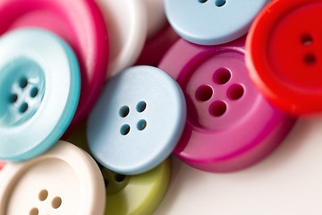 Image showing close up of sewing buttons