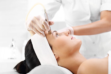 Image showing Diamond microdermabrasion, peeling cosmetic