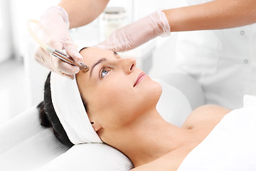 Image showing Diamond microdermabrasion, peeling cosmetic