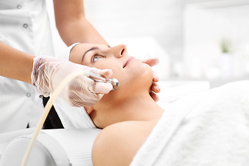 Image showing Diamond microdermabrasion Beauty salon, microdermabrasion