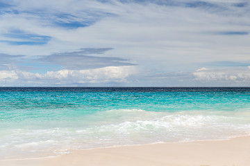 Image showing beach in indian ocean on seychelles