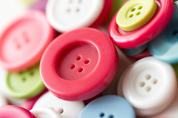 Image showing close up of sewing buttons