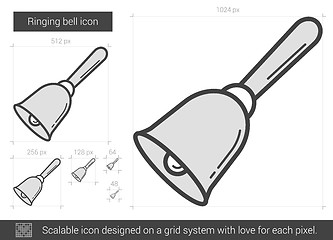 Image showing Ringing bell line icon.