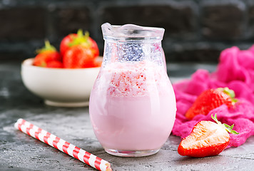 Image showing strawberry drink