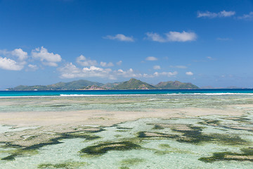 Image showing island beach in indian ocean on seychelles