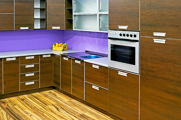 Image showing New wooden kitchen