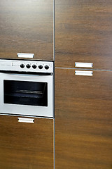 Image showing Oven in cabinet