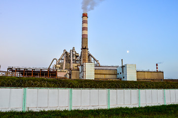 Image showing Pollution of atmospheric air from the chimneys of plants