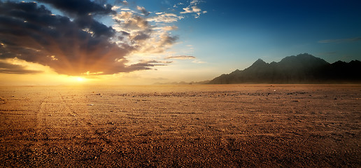 Image showing Egyptian rocky desert