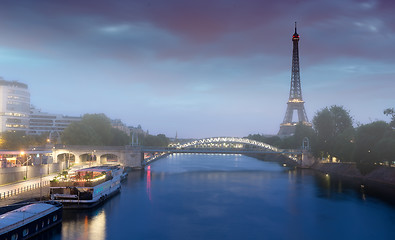 Image showing Early morning on Seine