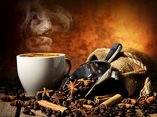 Image showing Tasty hot coffee 