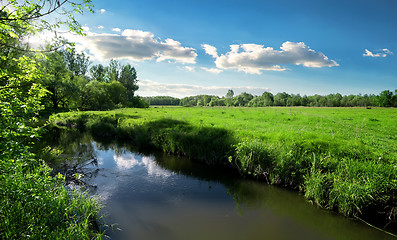 Image showing River and field