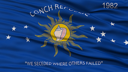 Image showing Closeup of Key West City Flag