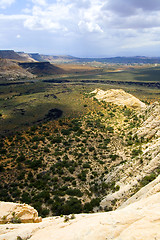 Image showing Looking down the Sandstones in to Snow Canyon - Utah