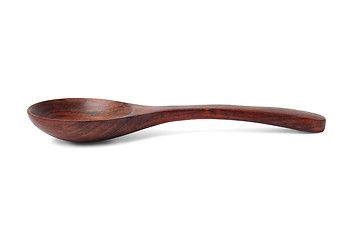 Image showing Brown wooden spoon