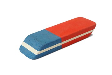 Image showing Rubber eraser on white