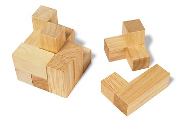 Image showing Wooden puzzle