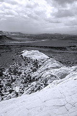 Image showing Looking down the Sandstones in to Snow Canyon - Utah