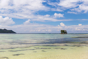 Image showing island beach in indian ocean on seychelles