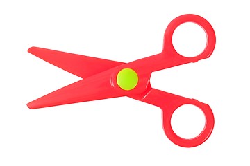 Image showing Small red scissors