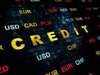 Image showing Business concept: Credit on Digital background