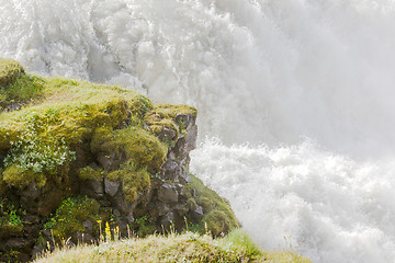 Image showing Gullfoss waterfall - Iceland - Detail