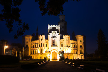 Image showing Hluboka nad Vltavou, South Bohemian, Czech Republic