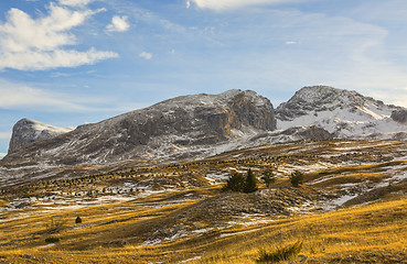 Image showing Mountain Without Snow in Winter