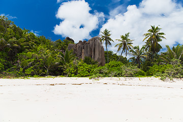 Image showing tropical island beach on seychelles