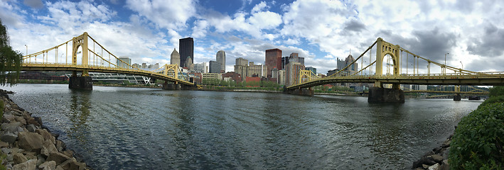 Image showing Pittsburgh Pennsylvania Downtown City Skyline Allegeny River