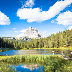 Image showing Mountain landscape of Dolomiti Region, Italy.