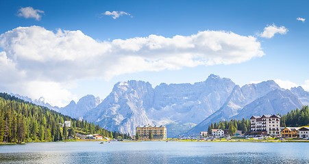 Image showing a Lake panorama -Italy