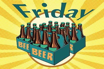 Image showing Friday and a lot of beer