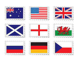 Image showing stamp flag