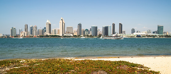 Image showing San Diego Bay Downtown City Skyline Waterfront
