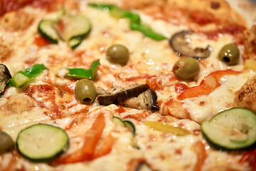 Image showing close up of pizza