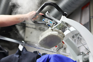 Image showing Steam generator. Clothing industry. Ironing steam.