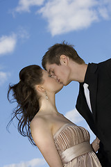 Image showing beautiful couple kissing