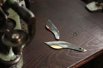 Image showing Knife for leather.