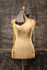 Image showing Tailor's mannequin. Designing clothes