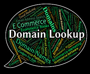 Image showing Domain Lookup Means Researcher Dominion And Search