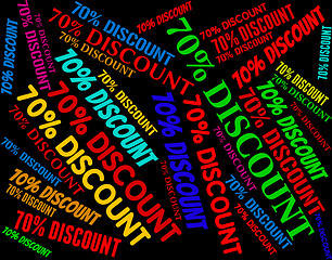 Image showing Seventy Percent Off Shows Retail E-Commerce And Discount