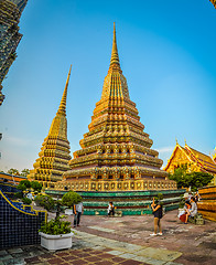 Image showing Funerary pyramids in Bangkok